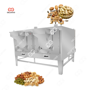 Gelgoog, máquina automática para hacer cacahuetes tostados y salados comerciales simples, máquina tostadora de cacahuetes eléctrica y de gas de tambor - Product Image 1