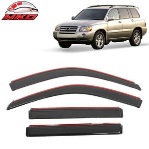 Pare-soleil en acrylique pour Toyota Highlander 01-07, déflecteur de pluie et de soleil intégré au canal - Product Image 1