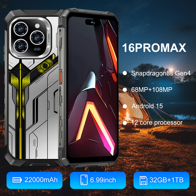 2026 Global Rugged Smartphone Android 15 OEM 5G LTE/CDMA 6.9-inch OLED 90Hz Display Waterproof 108MP Camera Quick Charge