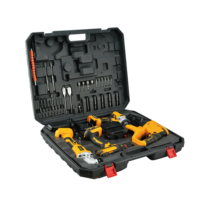 Ensemble d'outils électriques sans fil 4-en-1 sans balais pour projets industriels et de bricolage-Combinaison d'outils électriques