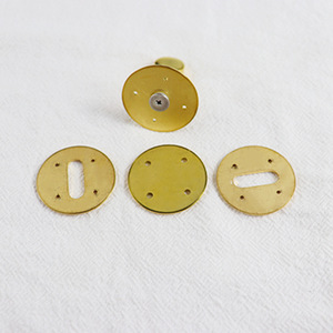Stainless Steel Round Twist Lock <b>Hardware</b> 2.5x2cm For Bags Strong Rotating Locks Gold And Steel Color Bag Accessories - Product Image 3