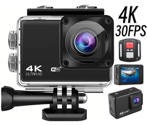 Caméra d'action BRIVIGA 4K 30FPS, étanche IP67, caméra arrière pour vélo, écran IPS de 2,0 pouces, 170° ° Caméra sportive WiFi FOV VTT <span class=keywords><strong>Route</strong></span> - Product Image 2