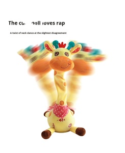 Hot Bán Mềm Tương Tác Động Vật Ca Hát Lặp Lại Nói Ghi Âm Xoắn Nhảy Múa Con Hươu Cao Cổ Điện Tử Lắc Đồ Chơi Sang Trọng - Product Image 2