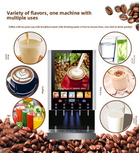 Factory Direct Fully <b>Automatic</b> Commercial Home Use Instant <b>Coffee</b> Milk Tea <b>Machine</b> 50SCW-12 5 Ingredients Hot Cold Coff - Product Image 3