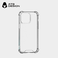 Étui de téléphone ATB Rugged Shield TPU transparent, étanche, avec anneau magnétique, antichoc, finition miroir pour 11 12 13 14