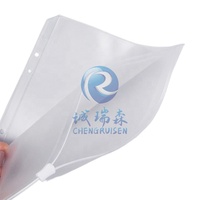 A5 A6 A7 A8 sac de rangement étanche carte plastique fermeture éclair poche planificateur 6 trous feuille lâche plastique PVC fermeture éclair dossier classeur