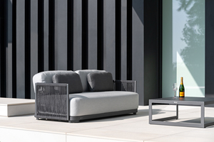 Ensemble de meubles de patio extérieur en métal moderne avec tressage en corde, modèle SF04, structure en métal - Product Image 4