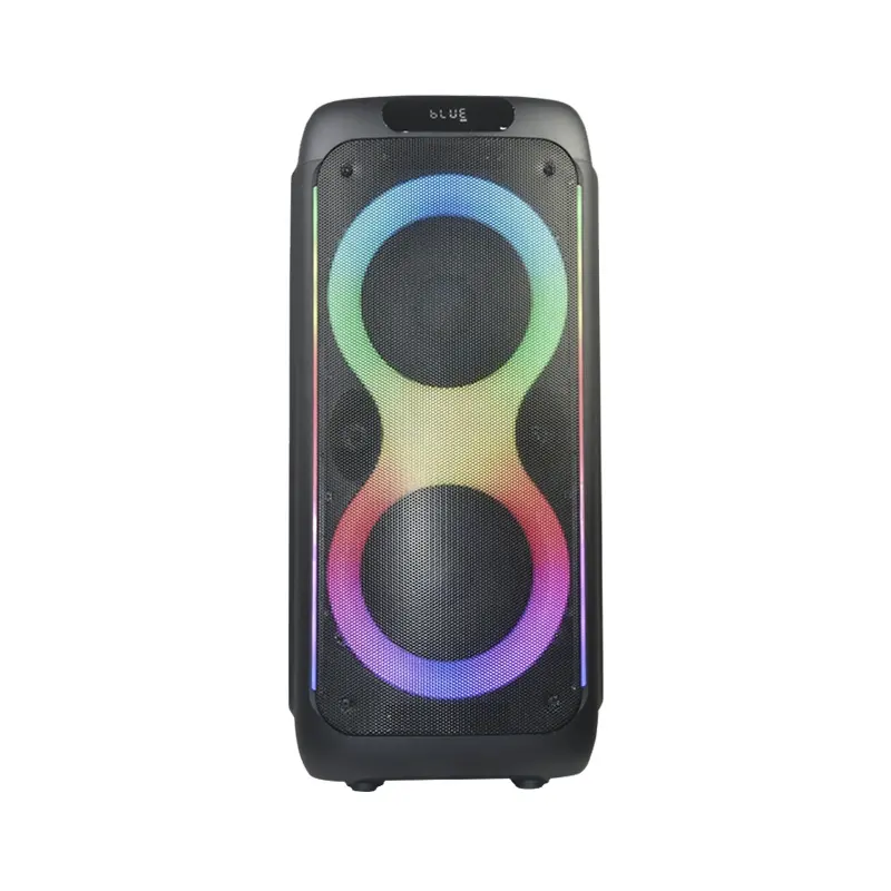 Temeisheng chinese karaoke machine Speaker with via Wireless dual 8 Inch TMS-818 Partybox portable outdoor Speaker