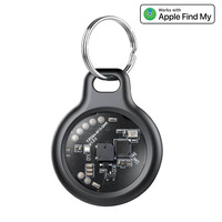 Traceur GPS intelligent iOS avec lampe de poche et alarme, localisateur de clés intelligent anti-perte pour enfants, personnes âgées, balise AirTag, traceur d'animaux de compagnie