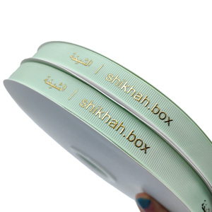 Op maat gemaakte grosgrain lintrollen met logo, decoratief bedraad lint voor Valentijnsdag - Product Image 6