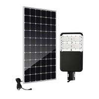 Lampe solaire de rue LED étanche IP66 30W en alliage d'aluminium avec batterie LiFePO4 pour extérieur et télécommande