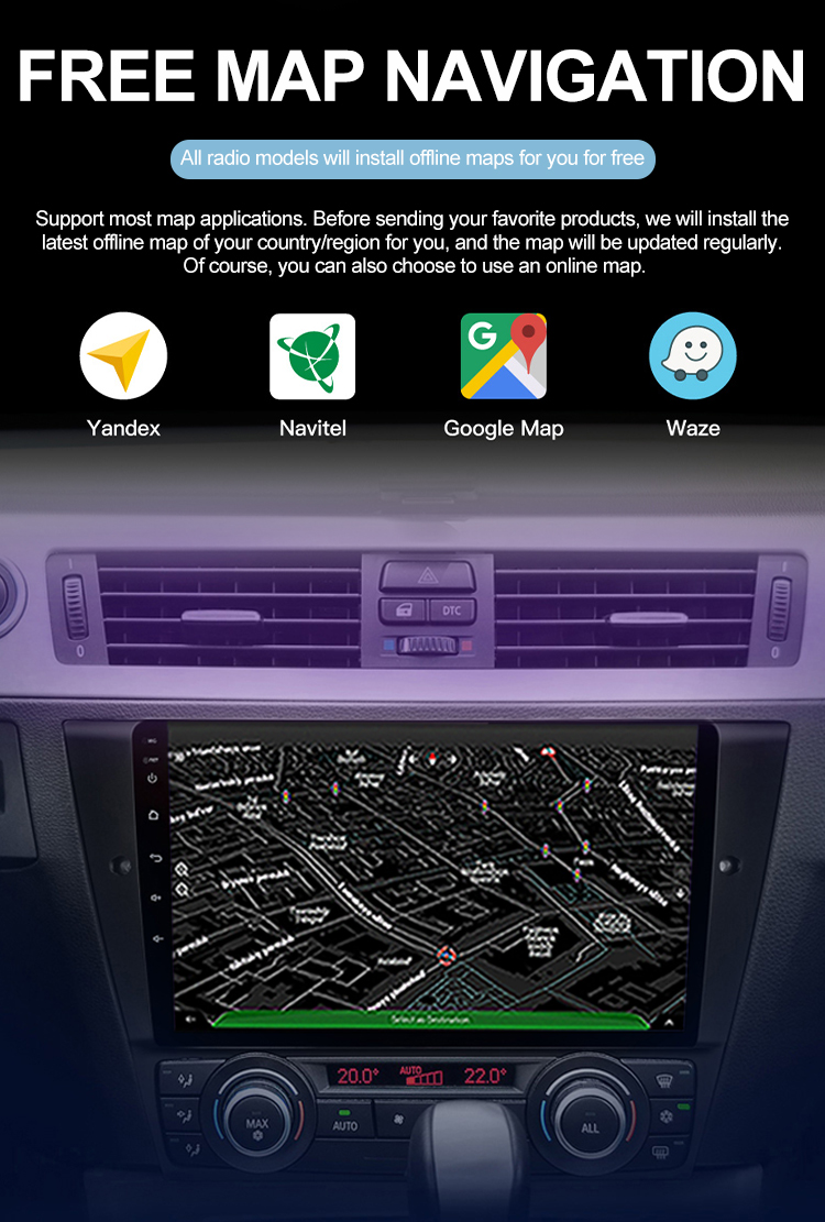 GPS Navigation For BMW 1 Series E88 E82 E81 E87 2004-2012 Car Radio Multimedia Video Player Android 11.0 support 4g wifi