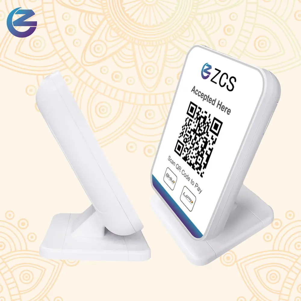 ES10 Qr Code Display Terminal Pago móvil con altavoz de voz