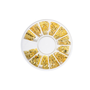 Смешанная блестящая металлическая рамка, Золотые формы для дизайна ногтей из УФ эпоксидной смолы, материалы для наполнения ювелирных изделий «сделай сам», украшения, аксессуары для ногтей - Product Image 6