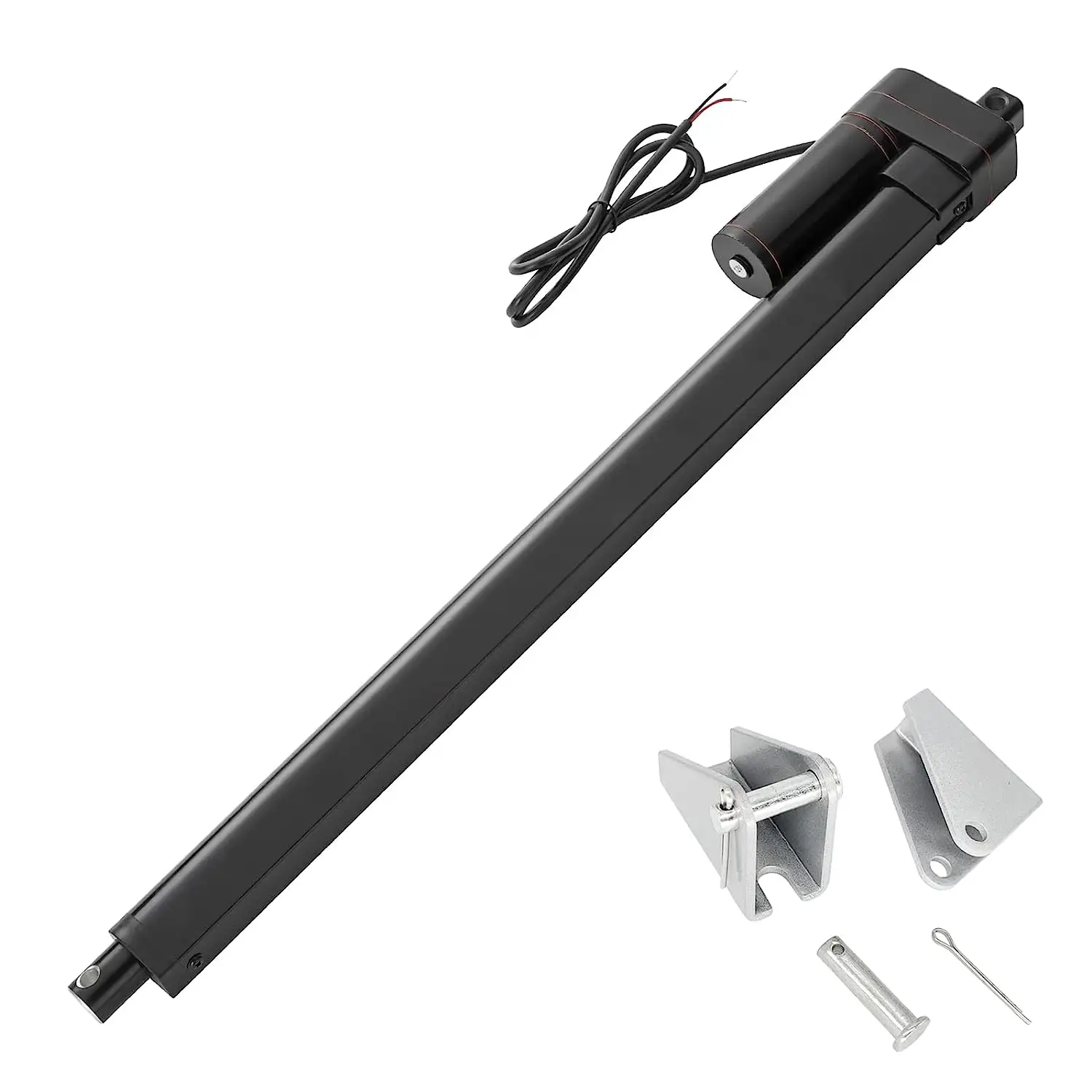 20 pulgadas 20 "Carrera 660lbs/3000N Velocidad 5 mm/s Actuador lineal de alta resistencia Actuador eléctrico de 12V con soportes de montaje IP65