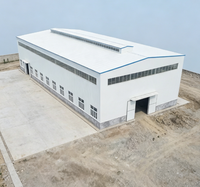 Kit de construction d'entrepôt préfabriqué en acier et panneaux sandwich, durable et économique, design moderne, garantie de plus de 5 ans, résistance au vent de plus de 121 mph