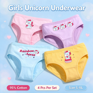 Vente en gros en stock, sous-vêtements pour enfants pas chers, culottes pour petites filles, coton doux, jolies culottes à motifs de dessins animés, culottes pour filles - Product Image 1