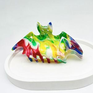 กิ๊บหนีบผมอะซิเตทรูปค้างคาวสำหรับวันฮาโลวีนใช้ประจำวันอุปกรณ์เสริมวันหยุด - Product Image 4