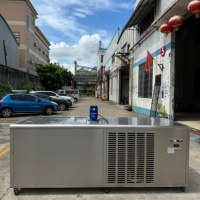 Machine à glace industrielle en blocs 1 tonne/24h automatique, fabriqueuse de blocs de glace de 10 kg, en acier inoxydable, 220V/380V, stockage 80 kg, usage commercial