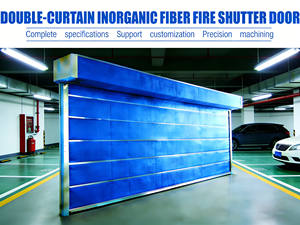 Porte coupe-feu certifiée CE, porte roulante coupe-feu spéciale pour garage souterrain, porte coupe-feu Critral en fibre de verre - Product Image 1