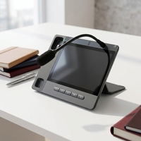 Téléphone SIP à écran tactile 10/7 pouces avec micro-casque sans fil, interphone réseau en métal à suppression de bruit et moniteur de diffusion