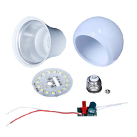 Vente en gros de pièces détachées pour ampoules LED de type T, non assemblées, SKD CKD, 5W 10W 15W 20W 30W 60W Watt B22, boîtier LED, matière première SKD, ampoule LED