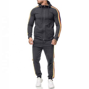 Ensemble de survêtement deux pièces pour homme, grande taille, sport, fitness, jogging, survêtement, survêtement, logo personnalisé, designs en gros - Product Image 2