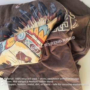 Trapos de Limpieza de Algodón Genuino de Alta Resistencia, Trapos de Camiseta de Colores, Trapos Industriales para Limpieza - Product Image 4