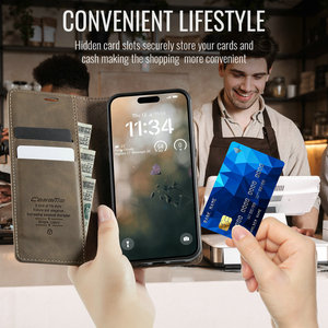 Caseme Từ Chống Sốc PU Da Điện Thoại Sang Trọng Trường Hợp Đối Với <span class=keywords><strong>iPhone</strong></span> 16e Lật <span class=keywords><strong>Wallet</strong></span> Chủ Thẻ Tương Thích <span class=keywords><strong>iPhone</strong></span> 16e SE <span class=keywords><strong>4</strong></span> <span class=keywords><strong>2025</strong></span> - Product Image 4