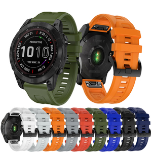 Correa de Reloj de Silicona de 22 mm con Hebilla Negra de Ajuste Rápido para <span class=keywords><strong>Garmin</strong></span> <span class=keywords><strong>Fenix</strong></span> 6 7 <span class=keywords><strong>5</strong></span> - Product Image 1