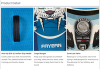 Offre Spéciale Fayean Paddle Board gonflable Surf Skateboard Stand Up Surf Skate SUP Red Tiger