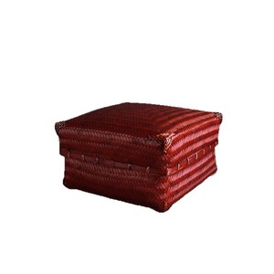 <b>Bamboo</b> Woven Storage Box Square With Lid For Tea And Food <b>Container</b> Living Room Use - Product Image 5