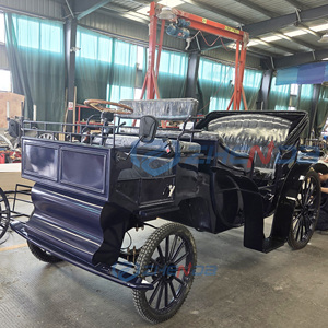 Carruaje de Caballos de Alta Calidad, Color Morado Oscuro, Estilo Retro, Estilo Oriental, Transporte Especial - Product Image 3