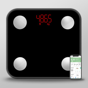 Körperfettwaage Smart BMI Digitale Badezimmerwaage Kabellos mit Smartphone-App 180 kg - Product Image 1
