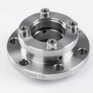 High Precision Parts Cnc Turning <b>Machining</b> Aluminum 6061 T6 Customized Linear Piston Hydraulic Flange - Product Image 1