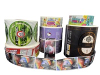 Étiquette de boisson de qualité alimentaire en papier couché, imperméable, résistante à l'huile, adaptée au congélateur, autocollant adhésif, impression personnalisée pour bouteille de vin, soda