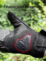 Gants de moto LS2 MG046 en fibre de carbone, unisexes, coques de protection externes, respirants, résistants aux chutes, toutes saisons, à enfiler