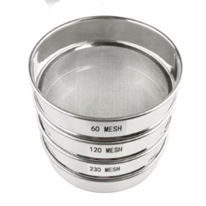 1 2 3 5 10 20 30 38 40 45 50 60 63 70 75 80 90 100 120 micras 304 Pantalla de malla de alambre de acero inoxidable tamiz de prueba de laboratorio - Product Image 1