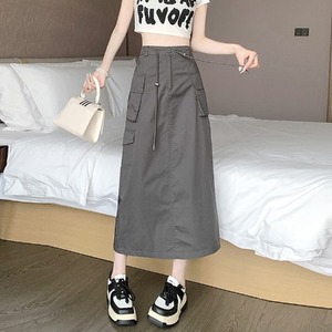 Vestido de Mujer con Nuevo Diseño 2026, Falda Midi con Cordón Ajustable y Estilo <span class=keywords><strong>Cargo</strong></span> para Todas las Temporadas - Product Image 2