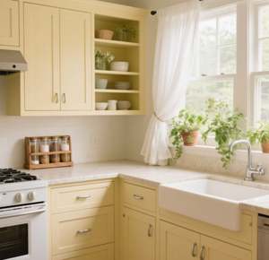 Juego de Cocina Estilo Shaker SANTOPOVA con Encimera Blanca y Electrodomésticos de Acero Inoxidable - Product Image 3