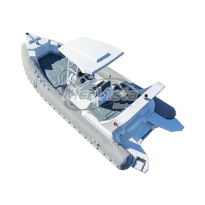 Bateau de pêche en fibre de verre Hypalon/PVC haute vitesse 23 pieds 680 cm certifié CE, vente chaude pour les pêcheurs en lac et en mer - Product Image 1