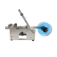 Machine d'étiquetage semi-automatique électrique MT50 pour bouteilles en papier, pots, canettes – Applicateur d'étiquettes pour aliments, cosmétiques, petites entreprises