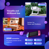 Projecteur intelligent C6Pro Android 13 compatible Netflix, système d'exploitation 950D4, Full HD 1080p, home cinéma, vidéo portable, mini 4K 3D, 300 lumens