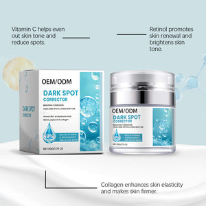 Crema Correctora de Manchas Oscuras OEM/ODM 50g, Crema Hidratante Facial Blanqueadora e Iluminadora, Eliminador de Hiperpigmentación y Melasma - Product Image 2