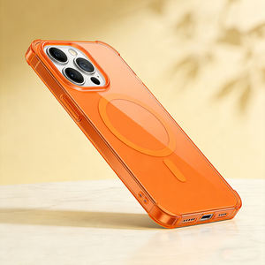 Funda de TPU Semitransparente de Lujo Personalizada <span class=keywords><strong>para</strong></span> Modelos 14-17, Magnética, Resistente a Impactos, Marco de Doble Tono, Carga Inalámbrica - Product Image 6