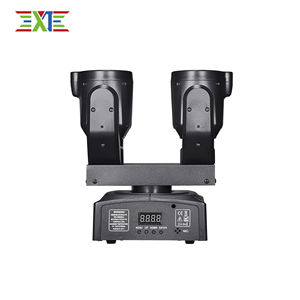 ไฟเอฟเฟคเรือรบแบบมินิ 2 หัว แขนเคลื่อนที่ได้ 2 แขน ลำแสงเลเซอร์ปรับขนาดได้ ไฟสำหรับงานคริสต์มาส งานวันเกิด ควบคุมด้วยรีโมท DMX 512 - Product Image 6