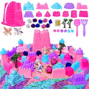 Bộ đồ chơi cát thần kỳ mềm mại, có thể tạo hình, giáo dục, đóng gói trong xô, bộ đồ chơi nghệ thuật dành cho trẻ em - Product Image 1