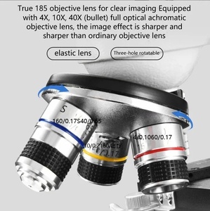 Microscopio Biológico Binocular CZY CZY007 40-1600X con Condensador Abbe, Alta Definición, para Laboratorio y Estudiantes, Enfoque Manual Compuesto, IP66 - Product Image 4