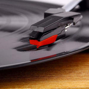 Vente en gros de tourne-disque léger à 3 vitesses en vinyle, texture bambou naturel, avec sortie RCA, pour la maison, le bureau, cadeau pour les amateurs de musique - Product Image 5