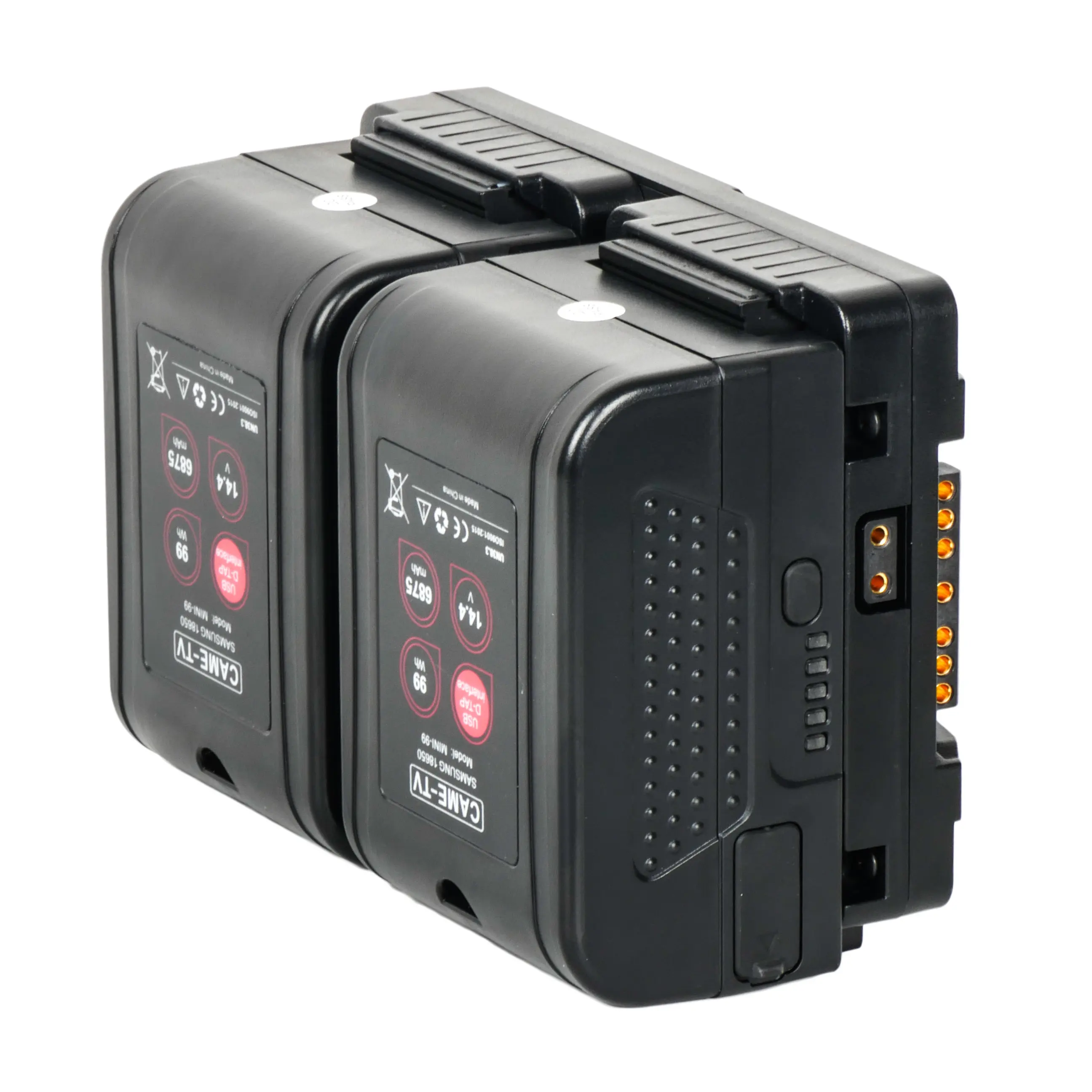 CAME-TV Uninterruptible Power Supply Dual V-Mount Battery and Battery Plate with 2 D-tap Output